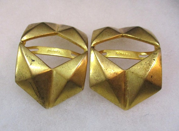 Vintage French Art Deco Shoe/Boot Buckles/Embelli… - image 1