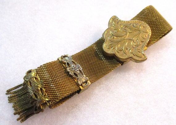 Antique Victorian Gold Filled Slide Bracelet, Ori… - image 1