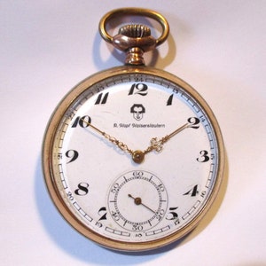 Junghans, J33a Open Face Quality Pocket Watch, Serial #35834
