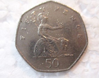 1997年英国プルーフ50ペンス硬貨 - エリザベス2世女王 - 初年度