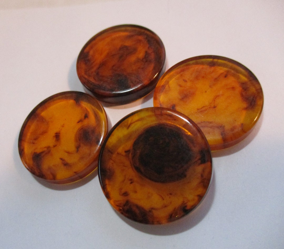 Vintage Brown Bakelite Disk, Simichrome Tested, Jewelry/necklace ...