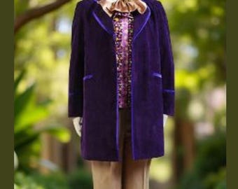 Willy Wonka and the Chocolate Factory Gene Wilder 1971 Halloween-cosplayjas voor heren