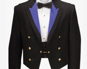 Nieuw blauw Army Mess herenjack voor heren