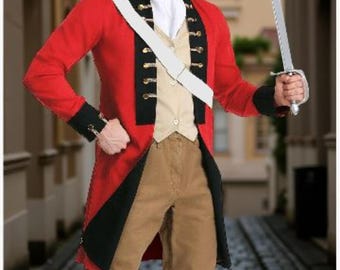 Britse rode jas heren, militair kostuumjasje