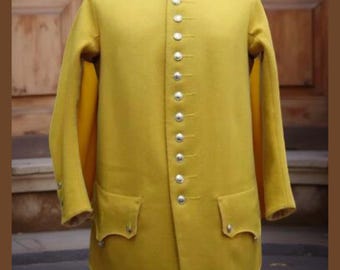 Men's Regiment 1745 Clare's Irish Authentieke groene wollen militaire jas heren