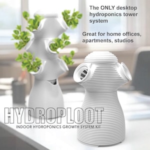Indoor Desktop Hydroponic Herb Garden Tower | Stackable Grow System Kit