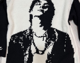 Knitting Portrait Chart – Jacquard / Intarsia Pattern | Digital PDF Download | K-pop Fan Art Design | Inspired by Jungkook