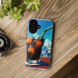 Capa de celular para bebidas geladas, capa para celular para amantes de bebidas, acessórios de verão, presente exclusivo para amigos, proteção estilosa para seu celular