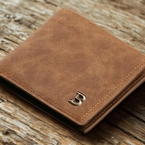 Elegante billetera para hombre: diseño minimalista, regalo perfecto para el Día del Padre, esposo, novio o amigo.