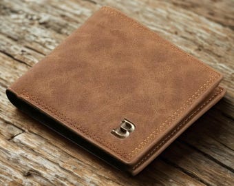 Minimalist Men's Wallet – Compact Design with Zipper Pocket