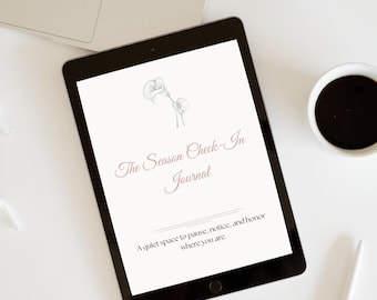 Season Check-In Journal | Guided Self-Care Journal for Women | Printable Reflection Prompts & Mindfulness Digital PDF