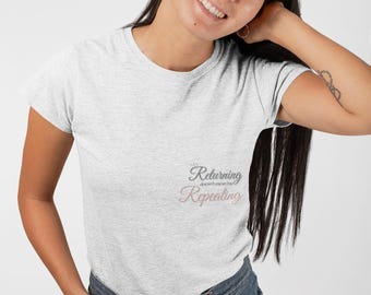 Minimalist Affirmation Tee: Ethical Cotton Crew Neck T-Shirt