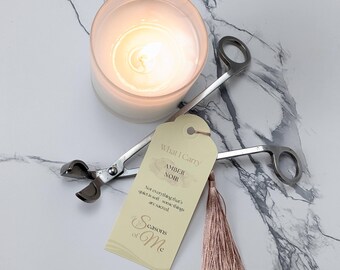 Amber Noir Soy Candle: Self-Care, Stillness - 7 oz Frosted Jar