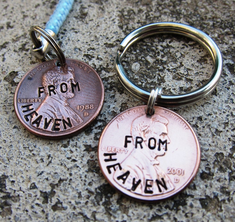 Penny from Heaven Memorial token Gift for Grief Hand Etsy