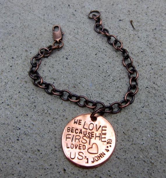 4EverSparkles Bible Scripture Bracelet B3 We Love Because He First Loved Us Hinge 4EverSparkles Bible Scripture Bracelet B3 We Love Because He First Loved Us Hinge