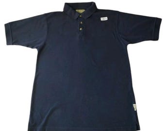Vintage Colorado Leistung Timberline Poloshirt Männer Medium Navy Kurzarm