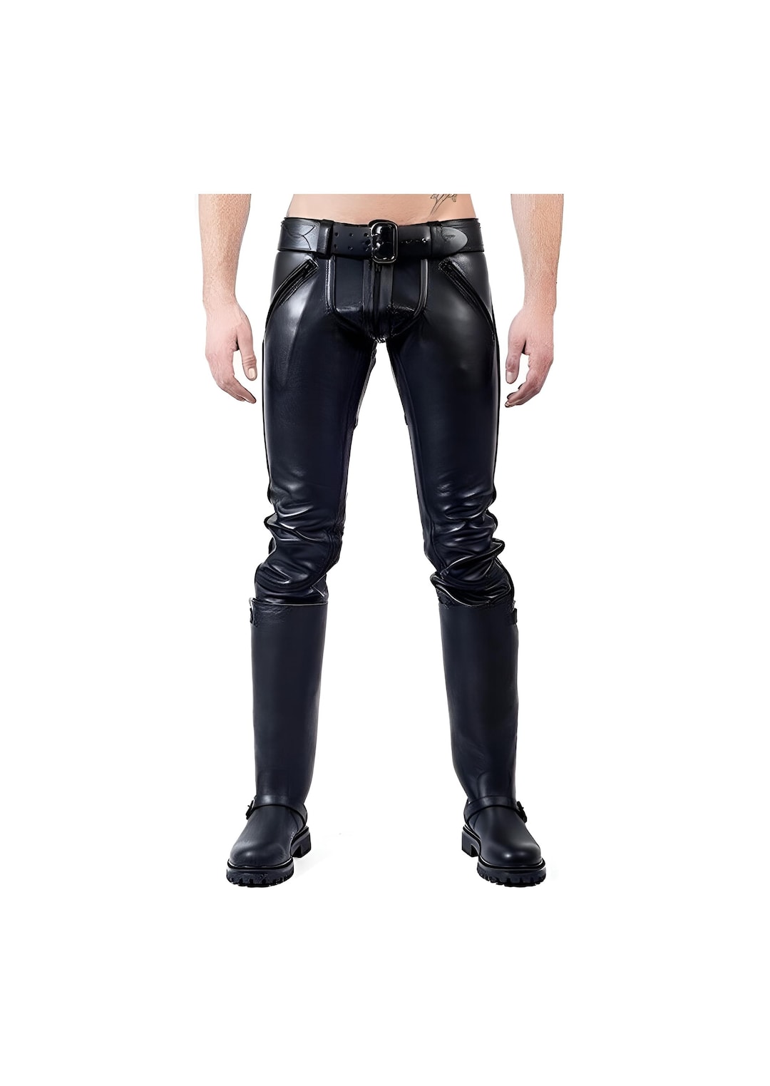Handmade Black Sheep Leather Pants | Men's Slim Fit Jeans - Etsy