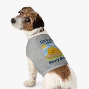 Pet Tank Top for Dogs and Cats - Summer Dog Shirt - Lightweight Dog Clothes - Cute Puppy Outfit - Small to Large Pet Apparel - Pet Vests
