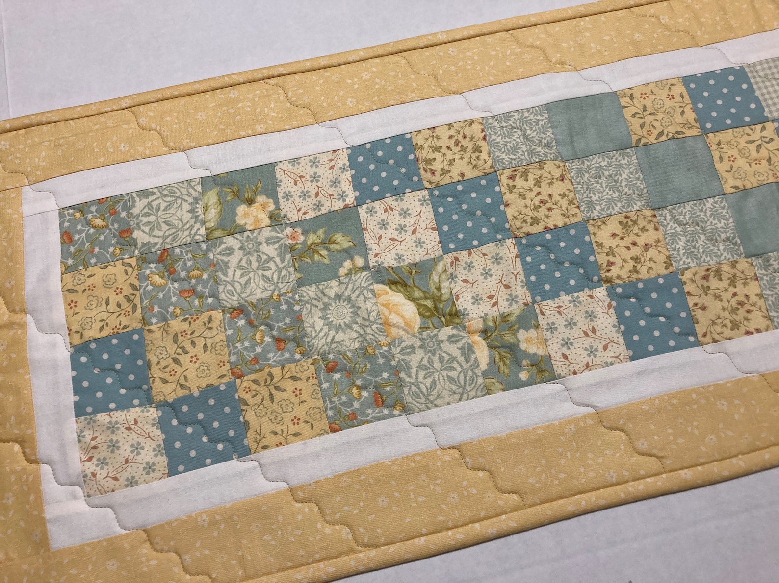 Aqua Realm Quilted Table Runner NCU0NTV367