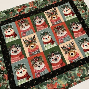 Reindeer Trail Quilted Table Runner NCU0DV882