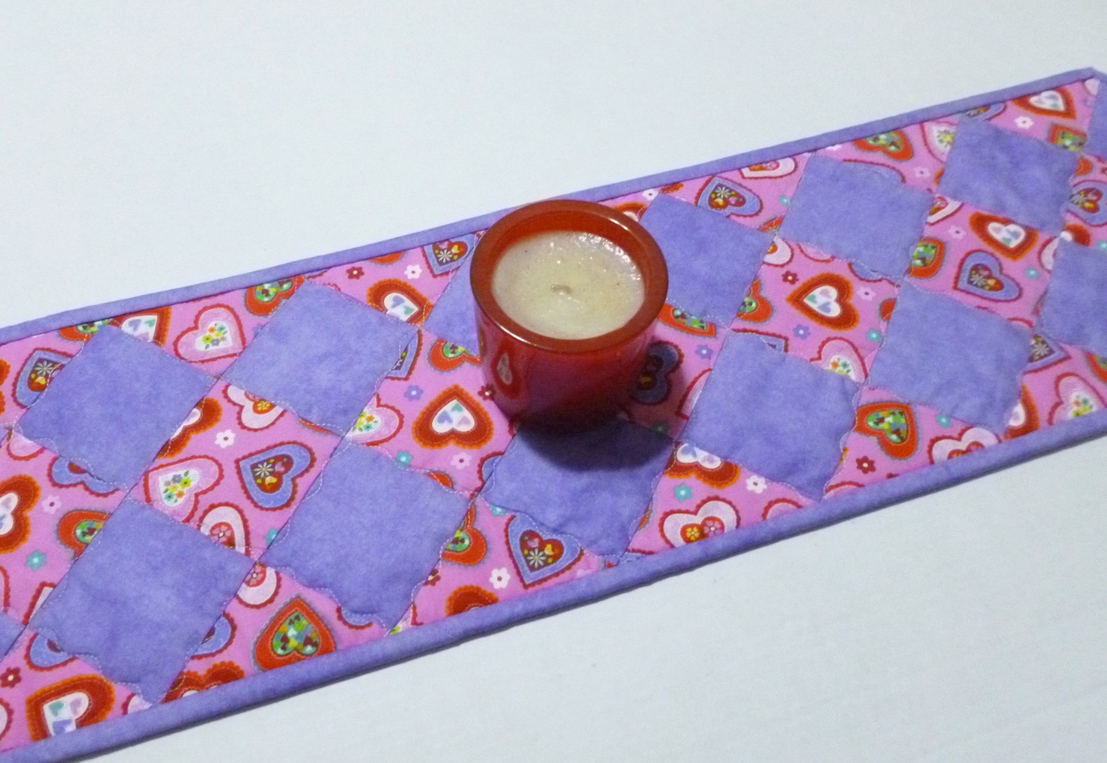 Valentine Quilted Table Runner Easter Quilted Table Topper | Etsy