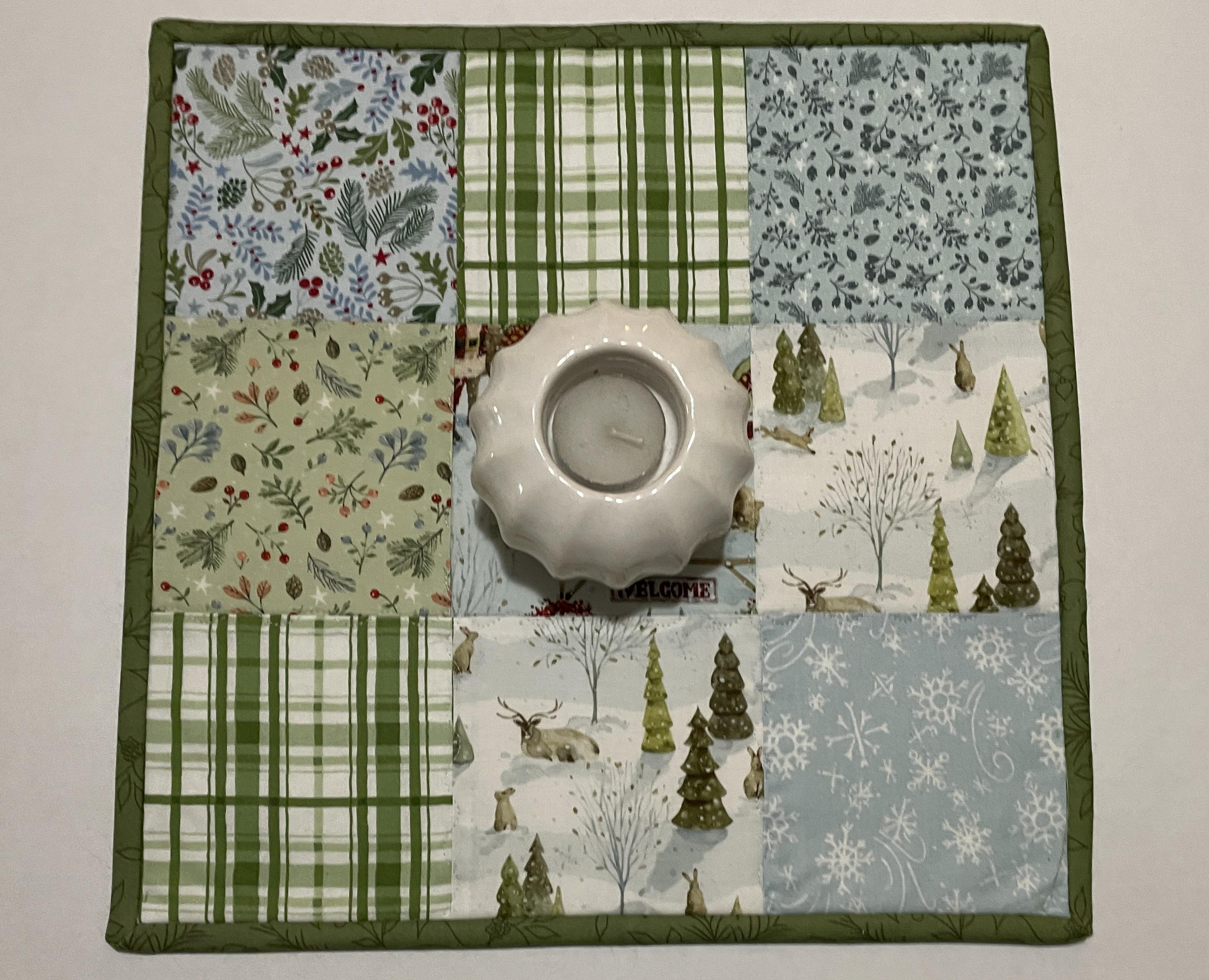 Snow Blossom Quilted Table Topper NCU0NTV112 main image 0