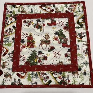 Snowman Cheer Quilted Table Runner NCU0NNT2588