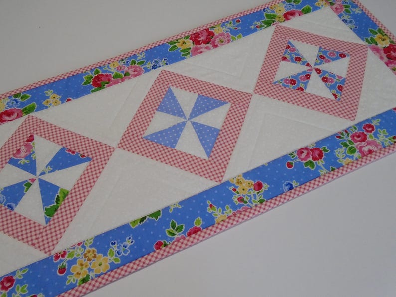 Quilted Table Runner Topper Fl Image 0