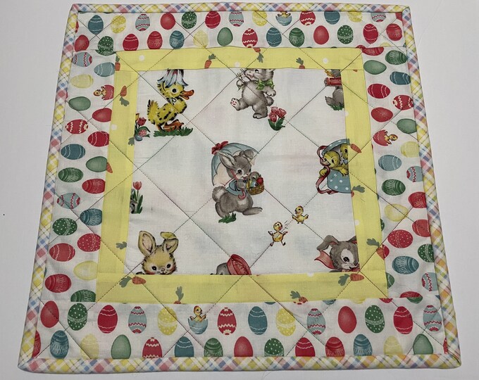 Easter Greetings Quilted Table Runner NCU0NVH278