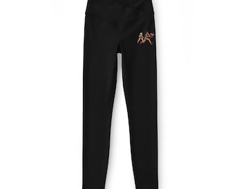 Vintage rolschaatsen illustratie legging | Retro skate-graphic