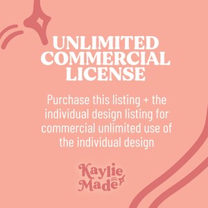 Unlimited Commercial License - Commercial Use Per Design
