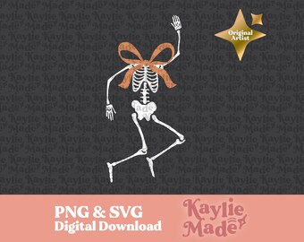 Coquette Halloween, Cutesy Halloween svg, Halloween bow png, Cute Skeleton svg, Cute Halloween svg, Bow Skeleton, Halloween Bougie, Cutesy