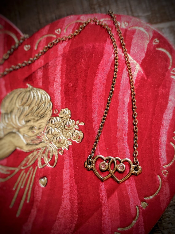 2 Sweethearts Necklace - 1950's Style