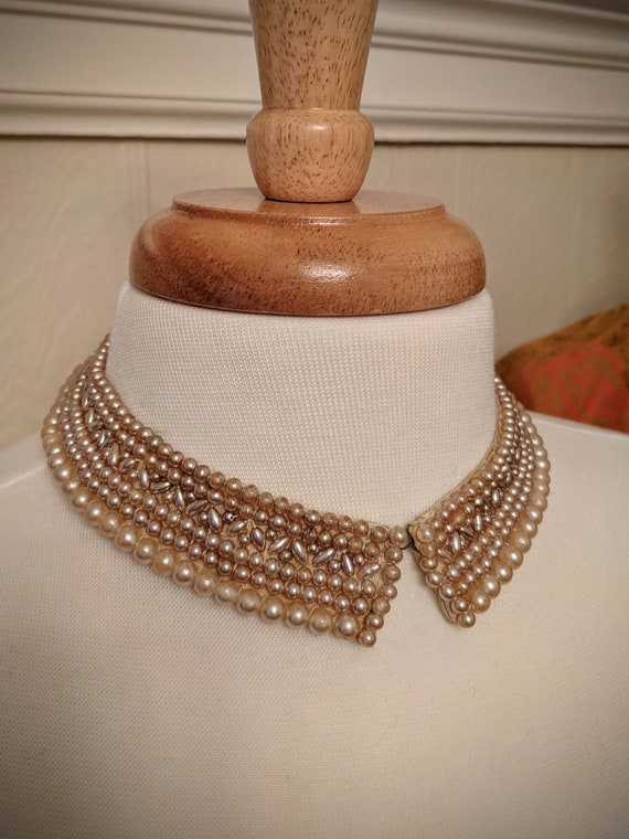 1950's Japanese Pearl Collar Necklace