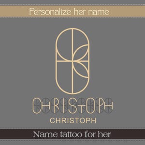 Custom Name Logo for Tattoo, Name Logo, Personalized Logo Tattoo, Mother&#39;s Day Gift, Personalized Tattoo, Letter Logo, Tiktok Logo