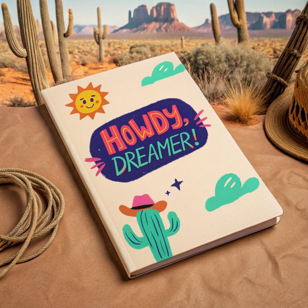 Howdy, Dreamer! Softcover Notebook | Cute Journal for Dreamers, A5 ...