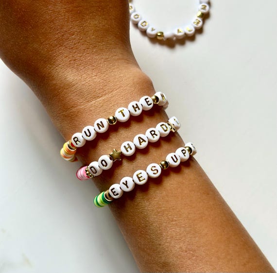 Mantra Bracelet for Runners Customizable