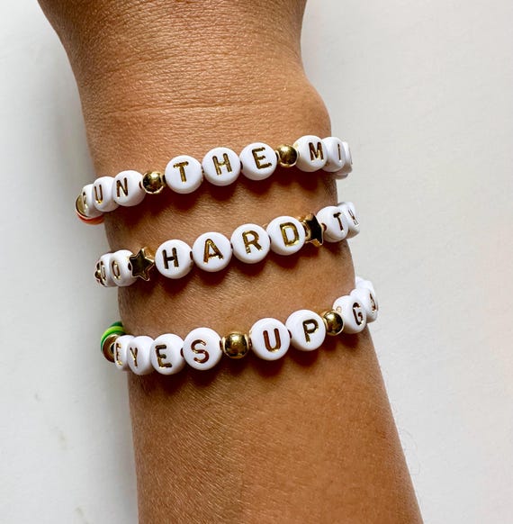 3 Pack Personalized Mantra Bracelets