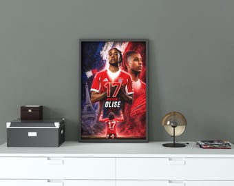Michael Olise #17 Bayern Munich Poster | Football Wall Art