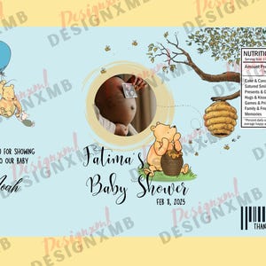 Winnie the Pooh Baby Shower Chip Bags | Custom Printed or Assembled | Baby Shower Favor | Personalized Treat Bags
