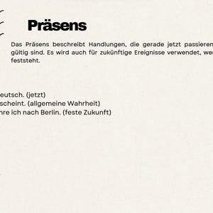 Vertiefen in Zeiten und Zeitformen Deutsch Niveau A1-B2