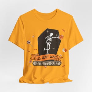 Halloween Teacher Group T-Shirt, Funny Teacher Halloween Shirt, I&#39;ll Wait HalloweenTeacher Tee, I&#39;ll Wait Teacher Shirt, Gift for Teacher