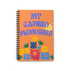 Diário do Caminho de Santiago, Diário das Minhas Memórias do Caminho, Diário de Viagem do Caminho, Caderno Floral do Caminho de Santiago, Diário do Bom Caminho