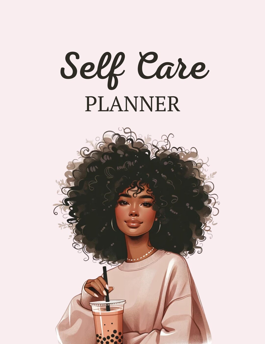 Self-care Digital Planner | Printable A4 Wellness + Mood Tracker | Soft ...