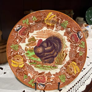 WOODS BURSLEM ENGRAND SPRINGDALE プレート Woods Burslem Turkey Plate - Etsy