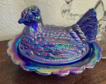 Mosser Jadeite Hen on Nest Candy Dish 4