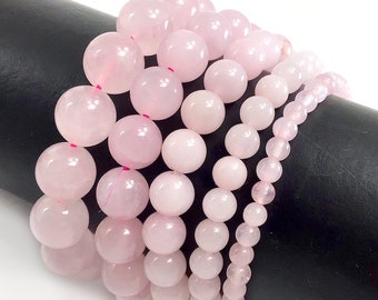 Bridesmaid gift Rose quartz bracelet Rose gold bracelet Rose gold rose quartz bracelet Pink stone bracelet