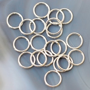 925 REAL Sterling Silver Round 3mm 4mm 5mm 6mm 7mm Open/Closed Jump Rings Round Oval Ring Connector Attach Charm Clasp Finding 20pcs
