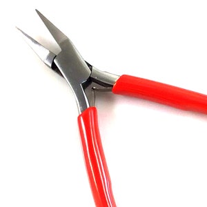 Flat Nose with Spring Pliers, Slim Line Pliers | Bead smith Jewelry Pliers Beadsmith Double Leaf Spring | Beading Tool Supplies #PL716