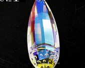 Prism Pendalogue Pendant XL Large Faceted Clear AB Crystal Pendant Chandelier Crystal Ornament Glass Hanging Teardrop Rainbow Suncatcher